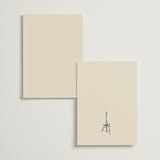 "Scalloped Candlesticks" - Menus in Champagne by Draft and Wed - Back of Card Options
