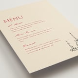 "Scalloped Candlesticks" - Menus in Champagne by Draft and Wed - Detail
