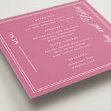"Aurora" - Menus in Blush by Sherley Ferreira - Detail