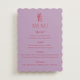 "Cake Topper" - Menus in Lavender by Becky Nimoy - Front