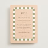 "Boardwalk" - Menus in Peach by Baumbirdy - Front