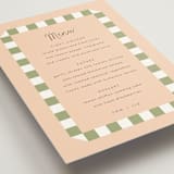 "Boardwalk" - Menus in Peach by Baumbirdy - Detail