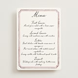 "Handwritten" - Menus in Wine by Cass Loh - Front