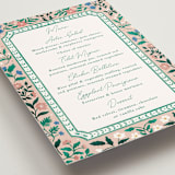"Le Jardin" - Menus in Petal by Elly - Detail