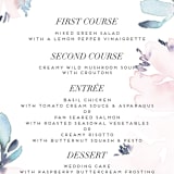 "Florista Modernista" - Menus in Azalea by Petra Kern - Detail