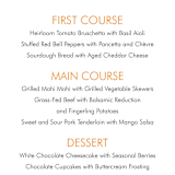 "Minimalist Display" - Menus in Tangerine by Nam Bourassa - Detail