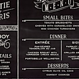 "Slated Forever" - Menus in Chalkboard by GeekInk Design - Detail