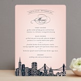 "Big City - San Francisco" - Menus in Blush by Hooray Creative - Front