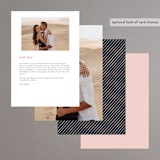 "Big City - San Francisco" - Menus in Blush by Hooray Creative - Back of Card Options