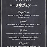"Alabaster Florals" - Menus in Slate by Jennifer Wick - Detail