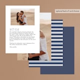 "Down by the Sea" - Menus in Marine by Sandra Picco Design - Back of Card Options