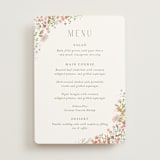 "Avery" - Menus in Peony by Jennifer Wick - Front