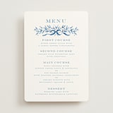 "Royal" - Menus in Cobalt by Petra Kern - Front