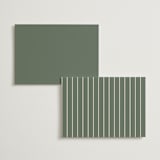 "Floral Diamond" - Menus in Eucalyptus by Katharine Watson - Back of Card Options