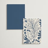 "Arched Monogram" - Menus in Ecru by Erica Krystek - Back of Card Options