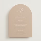 "Ophelia" - Menus in Dusty Rose by Kelly Schmidt - Front