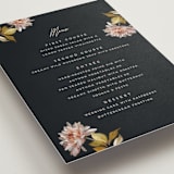 "Dahlia Season" - Menus in Navy by Olivia Kanaley Inman - Detail