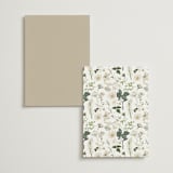 "Lilac Bloom" - Menus in Opal by Susan Moyal - Back of Card Options
