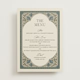 "Century" - Menus in Robins Egg by Jen Owens - Front