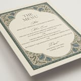 "Century" - Menus in Robins Egg by Jen Owens - Detail