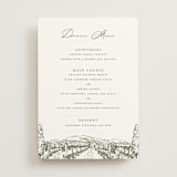 "Vineyard" - Menus in Olive by Sarah Brown - Front