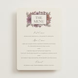 "Fleur" - Menus in Sangria by Jen Owens - Front