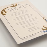 "Gilded" - Menus in Cerulean by GeekInk Design - Detail