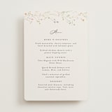 "delicate florals" - Menus in Snow by Lori Wemple - Front