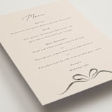 "Bow" - Menus in Tuxedo by Corinne Malesic - Detail