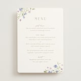 "Sweeping Meadow" - Menus in Wisteria by Everett Paper Goods - Front