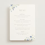 "Sweeping Meadow" - Menus in Aquamarine by Everett Paper Goods - Front