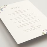 "Sweeping Meadow" - Menus in Wisteria by Everett Paper Goods - Detail