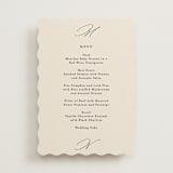 "Infinite" - Menus in Ivory by Angela Thompson - Front