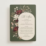"fleur sauvage" - Menus in Vert by Erin Deegan - Front