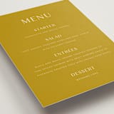 "Swoop" - Menus in Marigold by Stacey Day - Detail