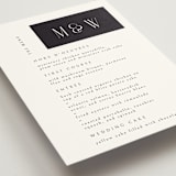 "Wedding Editorial" - Menus in Tuxedo by Ana de Sousa - Detail