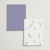 "Enchanted Evening" - Menus in Lavender by Design Lotus - Back of Card Options