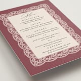 "Chantilly" - Menus in Mauve by Erica Krystek - Detail