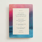 "At Dusk" - Menus in Sunset by Sumak Studio - Front