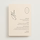 "Script and Monogram" - Menus in Sand by Carolyn MacLaren - Front