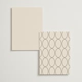 "Script and Monogram" - Menus in Sand by Carolyn MacLaren - Back of Card Options
