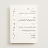 "In Love" - Menus in Cotton by Vanessa Doyle - Front