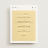 "Colorfield" - Menus in Buttercup by Snow and Ivy - Front