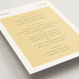 "Colorfield" - Menus in Buttercup by Snow and Ivy - Detail