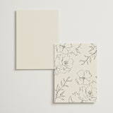 "Wonderful Tonight" - Menus in Oreo Creme by Design Lotus - Back of Card Options