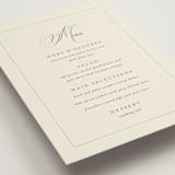 "Wonderful Tonight" - Menus in Oreo Creme by Design Lotus - Detail