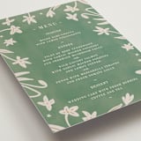 "Friendly Flowers" - Menus in Emerald by Ani Somi - Detail