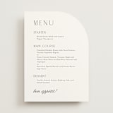 "Classic Chic" - Menus in Pearl by Shirley Lin Schneider - Front