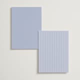 "Antique Ribbon" - Menus in Bluebell by Olivia Kanaley Inman - Back of Card Options