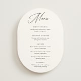 "Belle Romance" - Menus in Onyx by Katherine Moynagh - Front